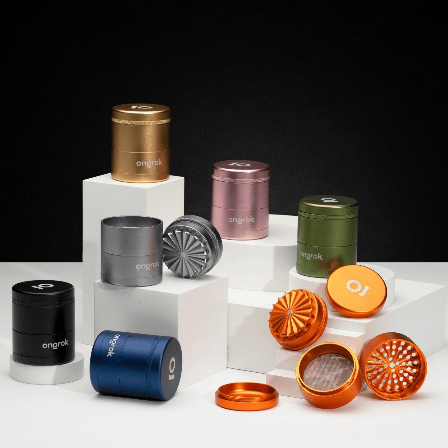 5 Piece Flower Tooth Storage Grinder