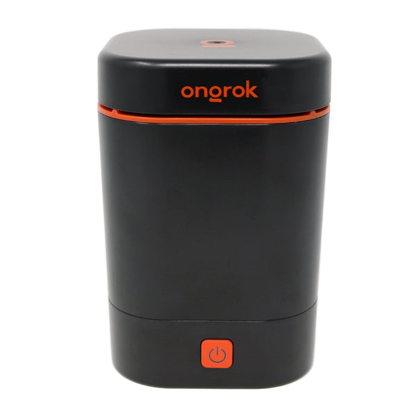 ONGROK Decarboxylator Machine in black with an orange power button and the ongrok wordmark
